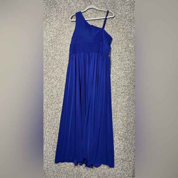 R&M Richards Twist Detail One-Shoulder Beaded Waist Jersey Dress Multiple Sizes - Picture 5 of 8